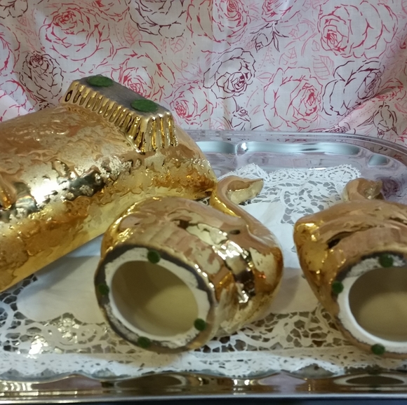 MCM Sebring Porcelain 24k "Weeping Gold" Set - Picture 4 of 8